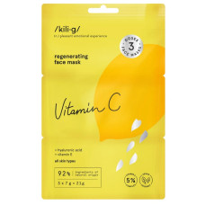 /Kili-g/ - 3-pak ansigtsmasker med Vitamin C